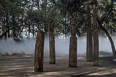 fog garden sculpture
